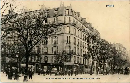 Paris - Rue Renault et Avenue Parmentier -17598