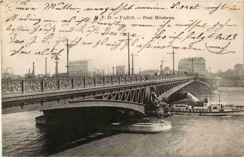 Paris - Pont Mirabeau -18698