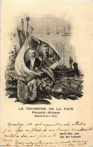 Paris - Le Triophe de la Paix - France Russie 1901 -17958