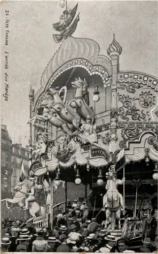 Paris - Fete Foraine - L entre d un Manege -18008