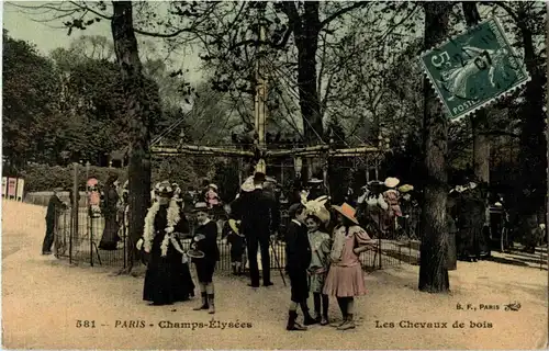 Paris - Champs Elysees - Les Chevaux de bois -18058