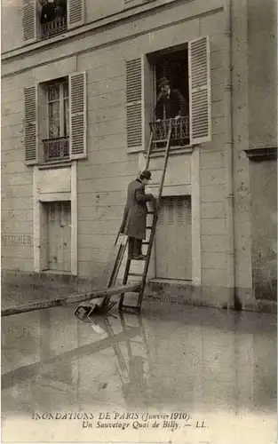 Paris - Inonations 1910 -17244