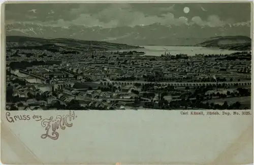 Gruss aus Zürich- Litho -188044