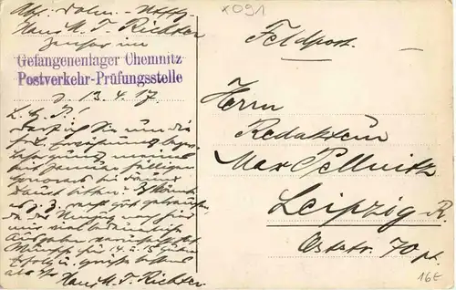 Chemnitz - Gefangenenlager 1914 -19066