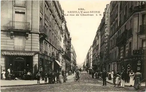 Neuilly sur Seine - La rue de Chartres -15934