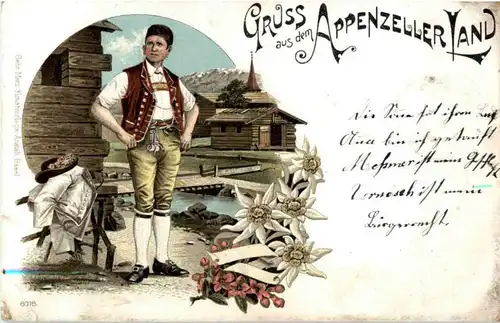Gruss aus dem Appenzellerland - Litho -188522
