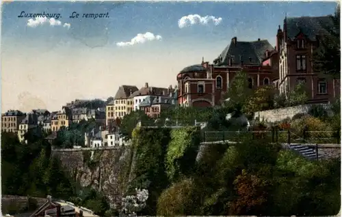 Luxembourg - Le rempart -19616