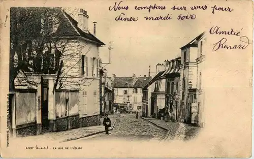 Livry - La rue de l Eglise -16370