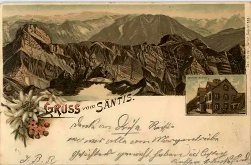 Gruss vom Säntis - Litho -188972