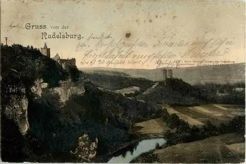 Gruss von der Rudelsburg -18582