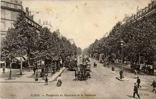 Paris - Boulevard de la Madeleine -18686