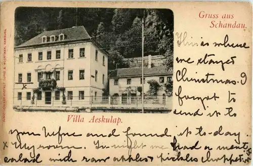 Gruss aus Schandau - Villa Aeskulap -18916