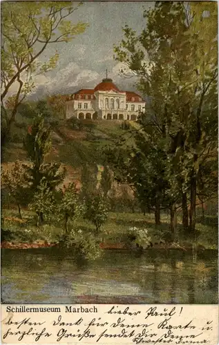 Marbach - Schillermuseum - Bahnpost -18402