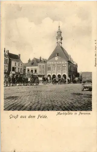 Peronne - Gruss aus dem Felde -20990