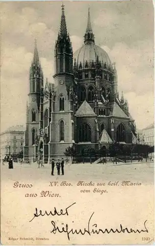 Gruss aus Wien - Kirche zur heiligen Maria -19798