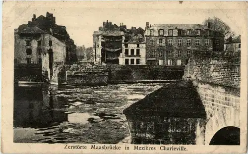 Charleville - Zerstörte Maasbrücke -20966