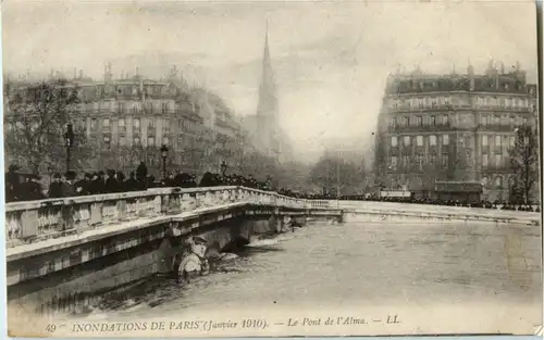 Paris - Inonations 1910 -17238