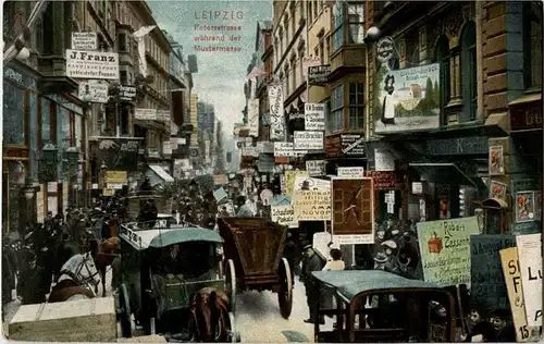 Leipzig - Peterstrasse während der Mustermesse -18920