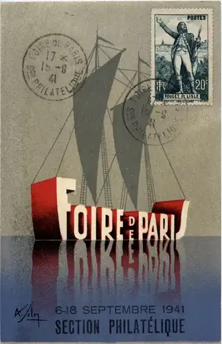 Paris - Foire de Paris - Section Philatelique 1941 -17912