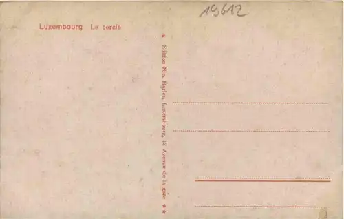 Luxembourg - Le cercle -19612
