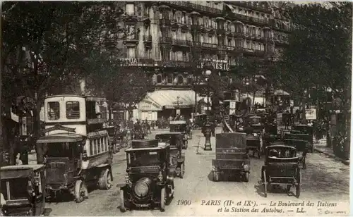 Paris - Le Boulevard des Italiens - Bus Auto -18192