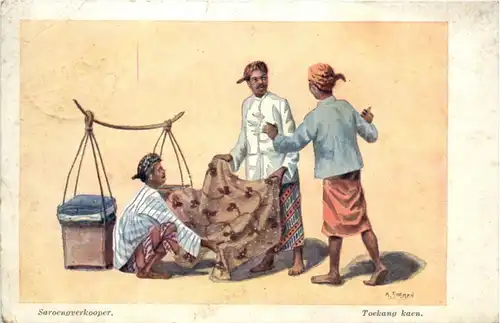Toekang kaen - Saroengverkooper -19676