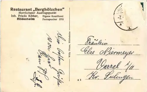 Hildesheim - Restaurant Berghölzchen -18346