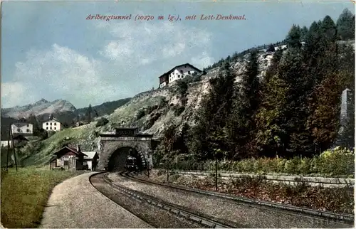 Arlbergtunnel mit Lott Denkmal -22114