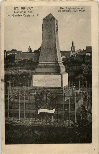 St. Privat - Denkmal des 4. Garde Regiments -20952