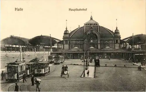 Halle - Hauptbahnhof - Strassenbahn -18930