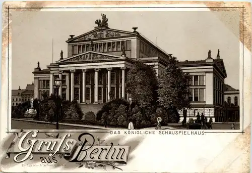 Gruss aus Berlin - Schauspielhaus - Litho -22864