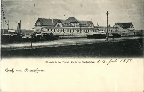 Gruss aus Bremerhaven - Wartehalle des Nordd Lloyd -22590