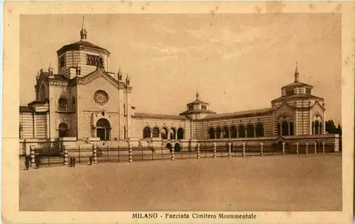 Milano - Facciata Cimitero Monumentale -23732