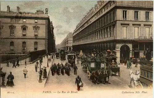 Paris - La Rue de Rivoli -24504