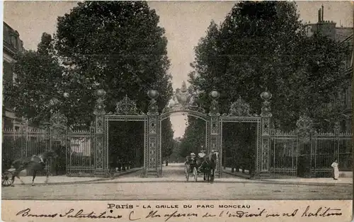 Paris - La Grille du Parc Monceau -24486
