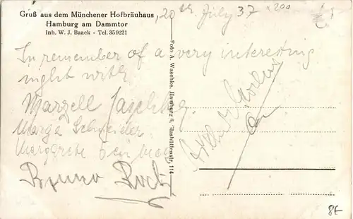 Hamburg - Gruss aus dem Münchner Hofbräuhaus -24132