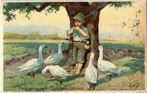 Kinder Gänse -196890