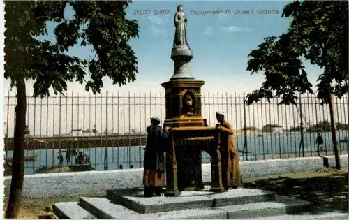 Port Said - Monument to Queen Victoria -25568