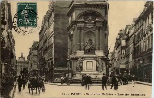 Paris - fontaine Moliere -24338