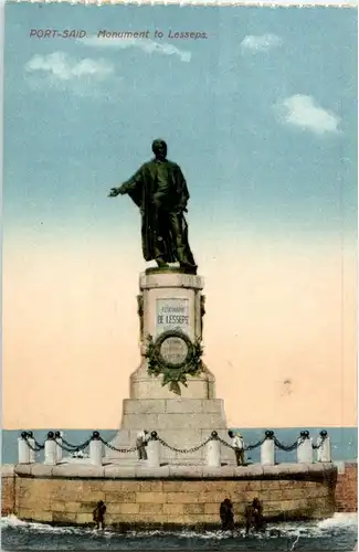 Port Said - Monument to Lesseps -25570