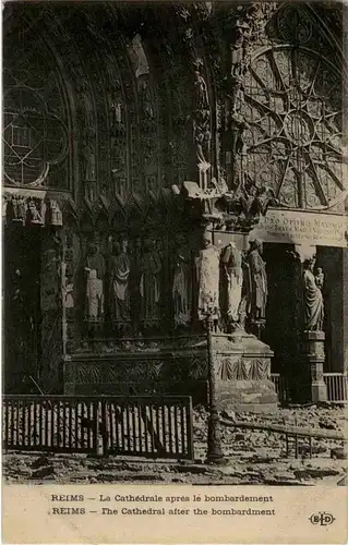 Reims - apres bombardements -24702