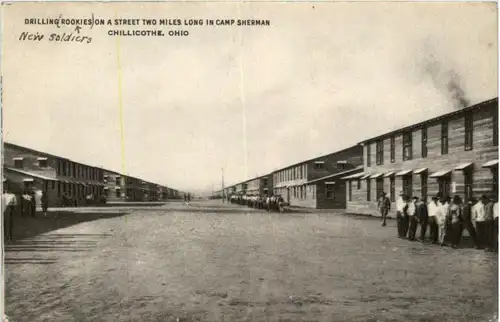 Chillicothe Ohio - Drilling Rookies in Camp Sherman -217452