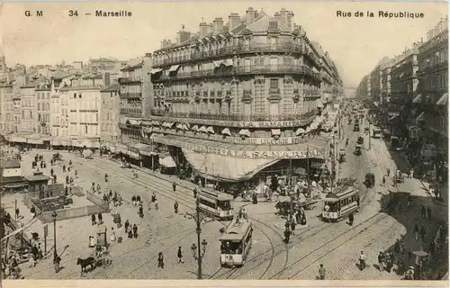 Marseille - Rue de ka Republique - Tramway -24824