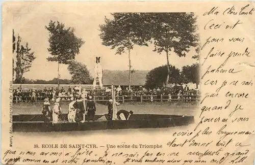 Ecole de saint Cyr - Une scene du Triomphe -217924