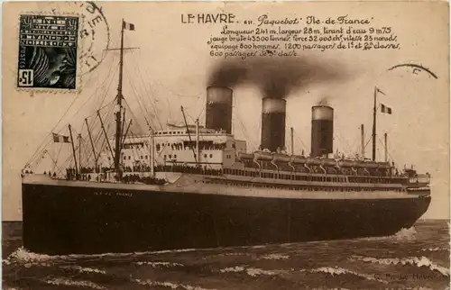 Le Havre - Paquebot Ile de France -218010