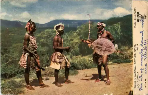 Zulus in National Costume Natal -25450