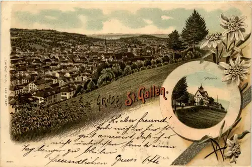 Gruss aus St. Gallen - Litho -199410