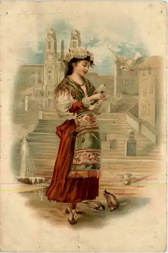 Frau mit Tauben -217440