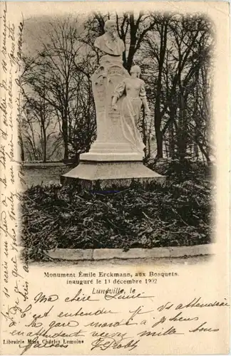 Luneville - Monument Emile Erckmann -218178