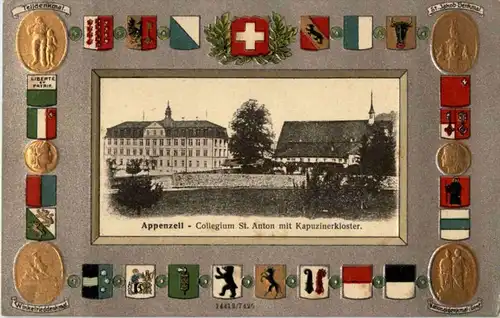 Appenzell - Kollegium St. Antonius - Prägekarte -189040